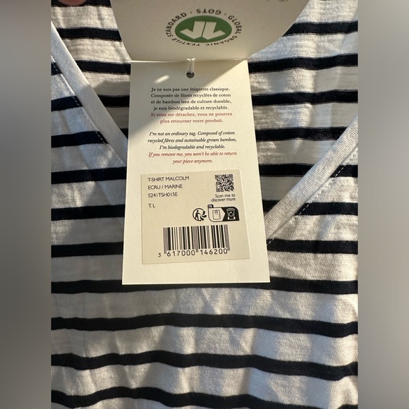 Sezane Malcolm T-shirt NWT - Picture 3 of 3